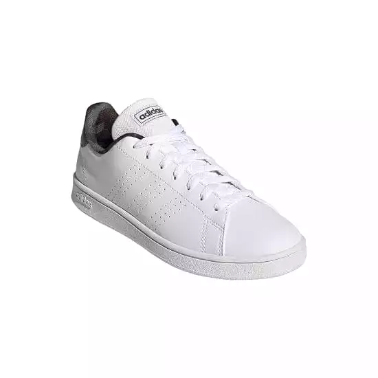 ADIDAS MEN'S ADVANTAGE BASE COURT WHITE LIFESTYLE SHOES