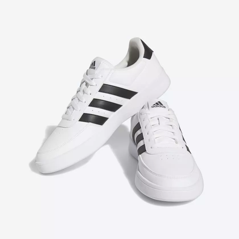 ADIDAS MEN'S BREAKNET 2.0 WHITE/BLACK SHOES