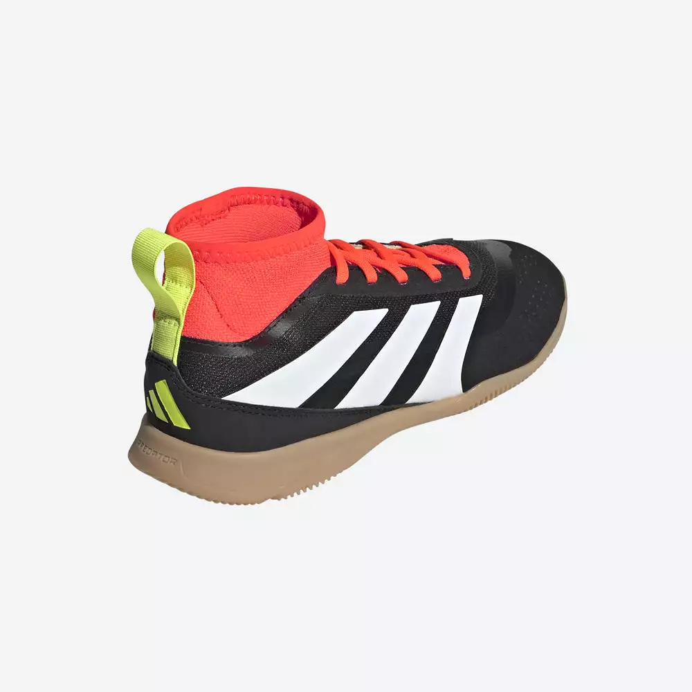 Adidas Predator League Sock Jnr Indoor Football Shoes (Black/White/Solar Red)