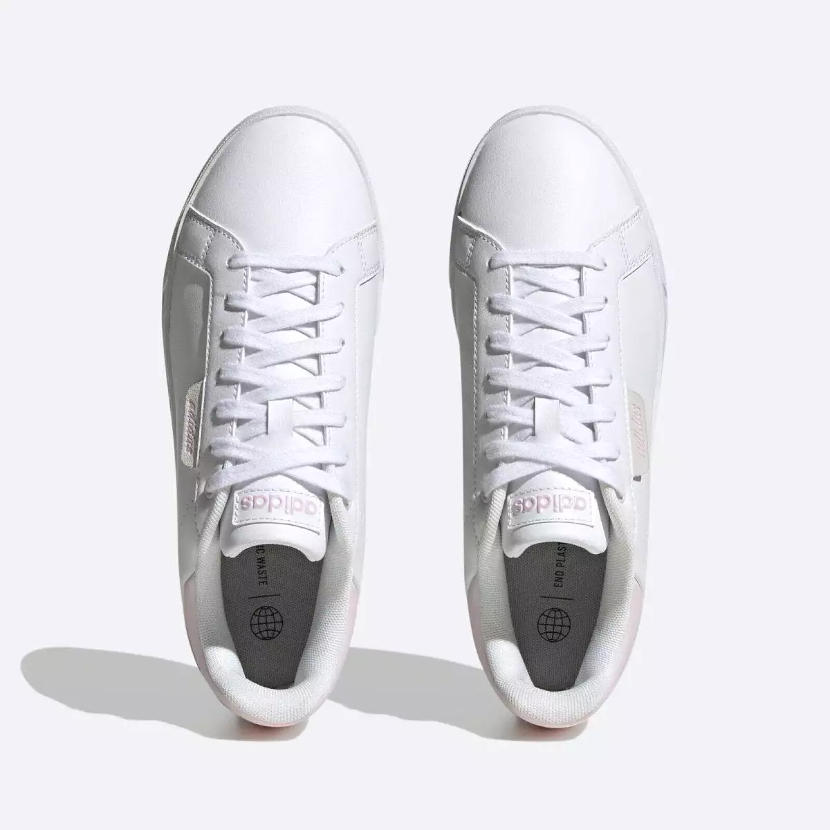 ADIDAS WOMEN'S COURT SILK WHITE/PINK SHOES