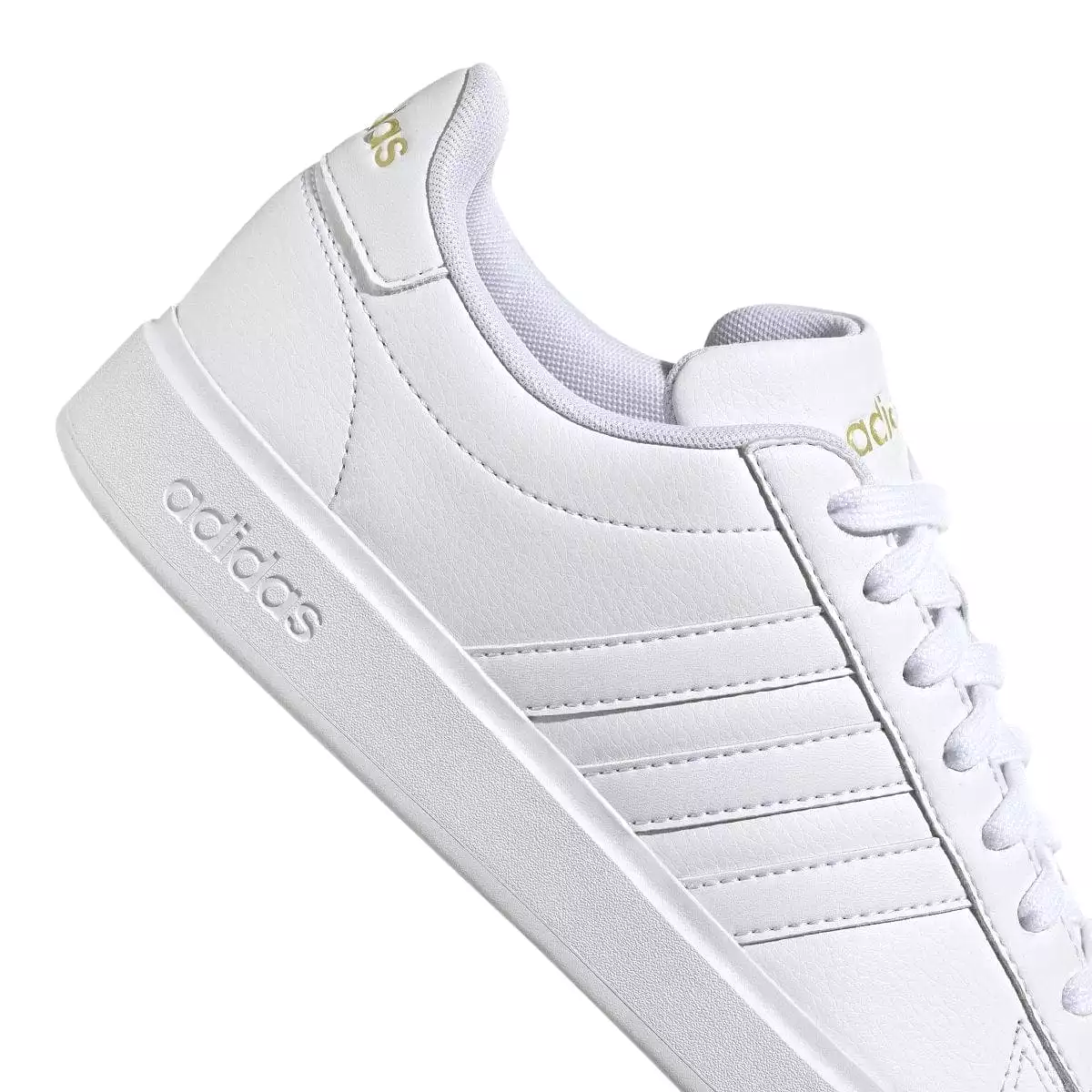 ADIDAS WOMEN'S GRAND COURT CLOUDFOAM LIFESTYLE COURT TRIPLE WHITE SHOES