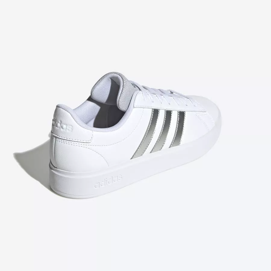 ADIDAS WOMEN'S GRANDCOURT 2.0 WHITE/SILVER SHOES