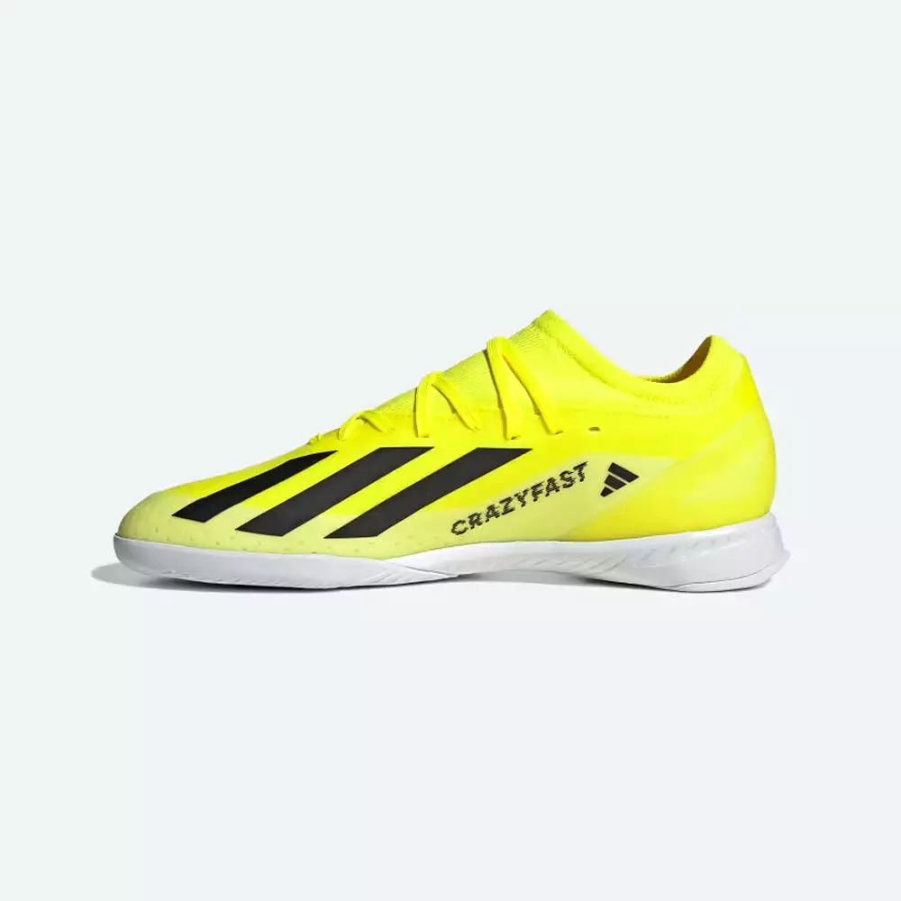 Adidas X Crazyfast League Indoor Football Shoes (Yellow/Black/White)