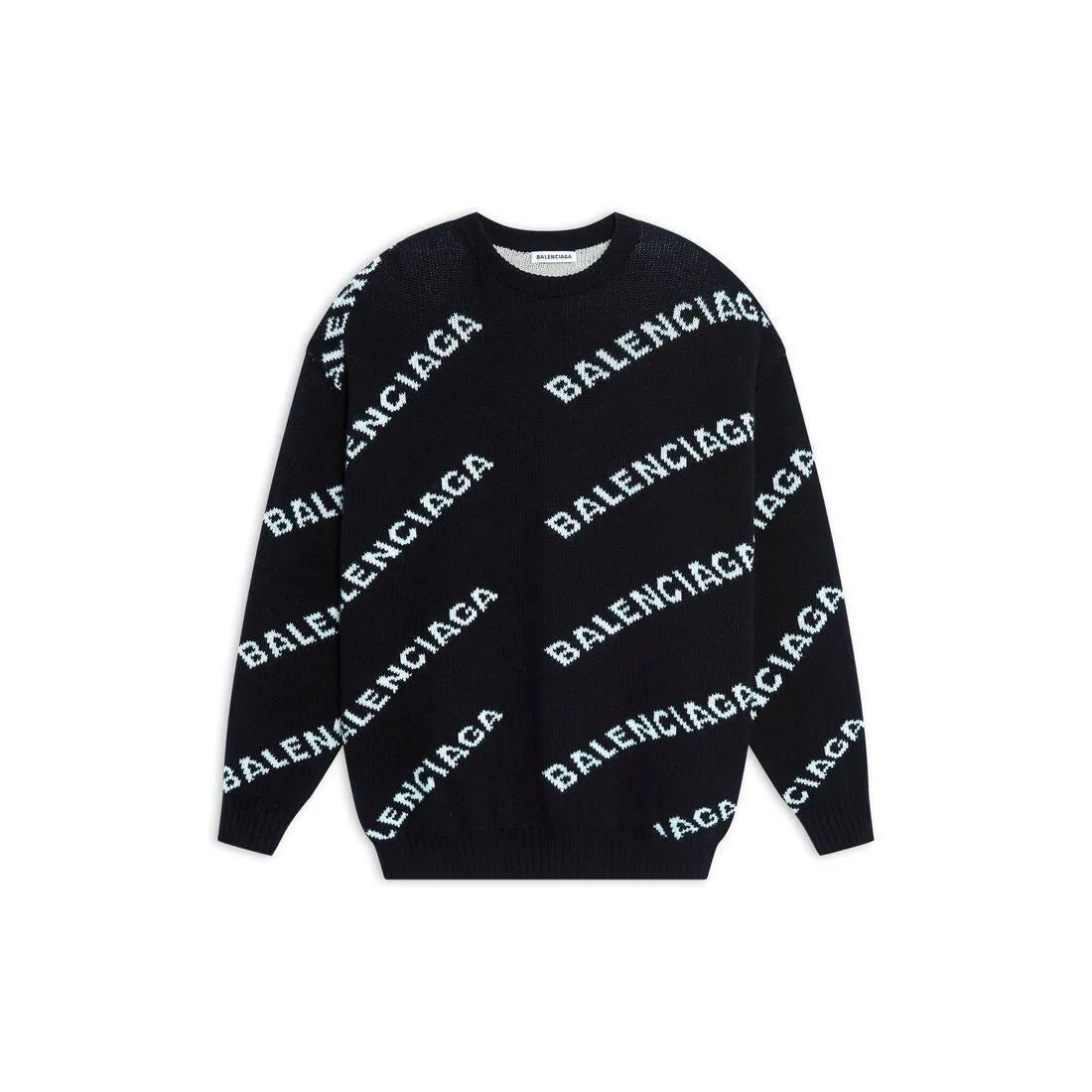 BALENCIAGA  |Crew Neck Monogram Casual Style Wool Long Sleeves