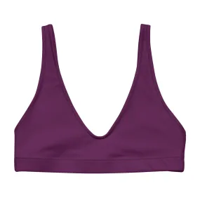 BELLA ECO PADDED BIKINI TOP | PLUM