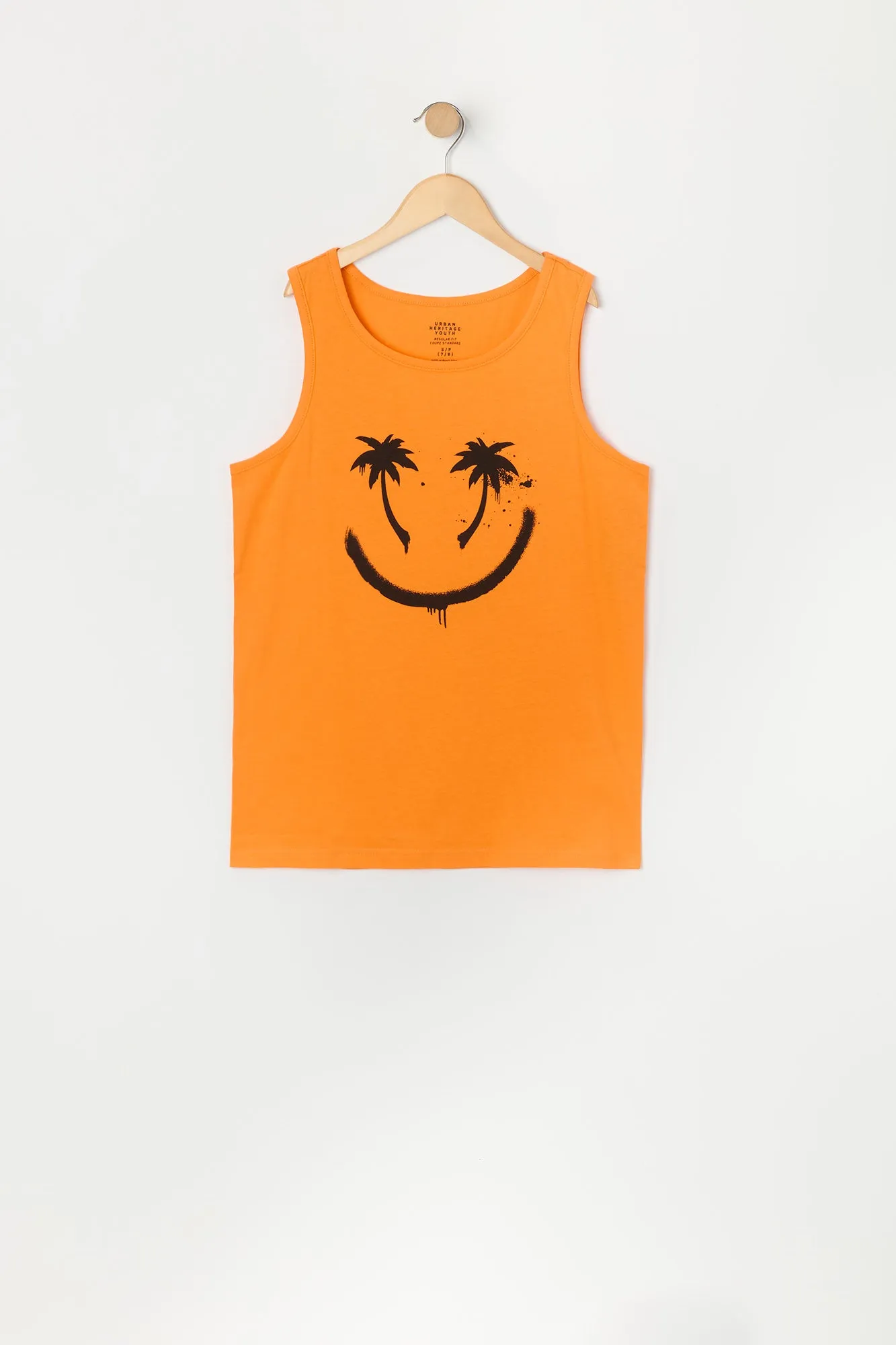 Boys Palm Tree Smile Graphic Tank