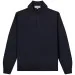 Canali Merino Wool LS Polo Navy