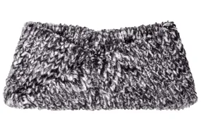 Cozy Cable in Ash Luxury Faux Fur Headband