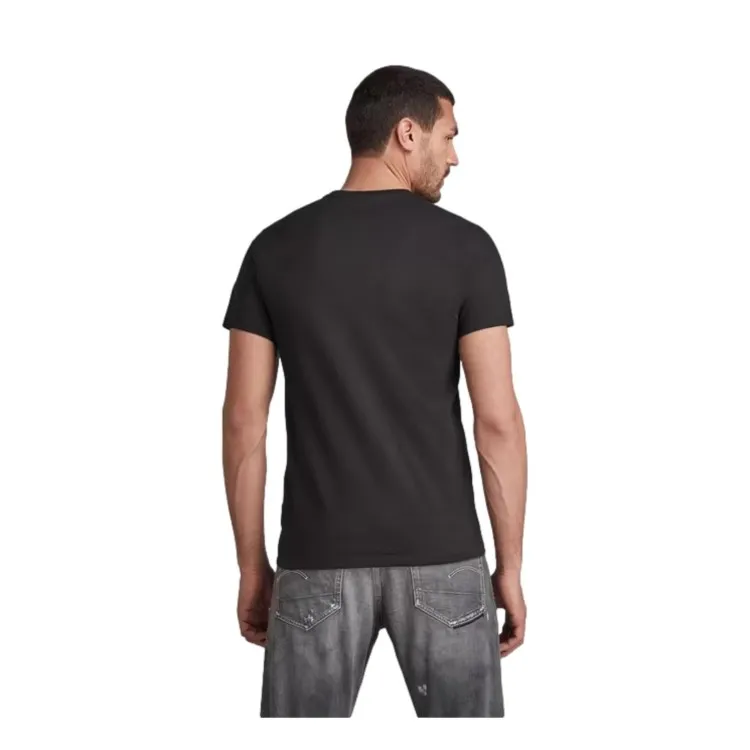 G-STAR Base D16411336 T-shirt Base In Cotone Uomo Black