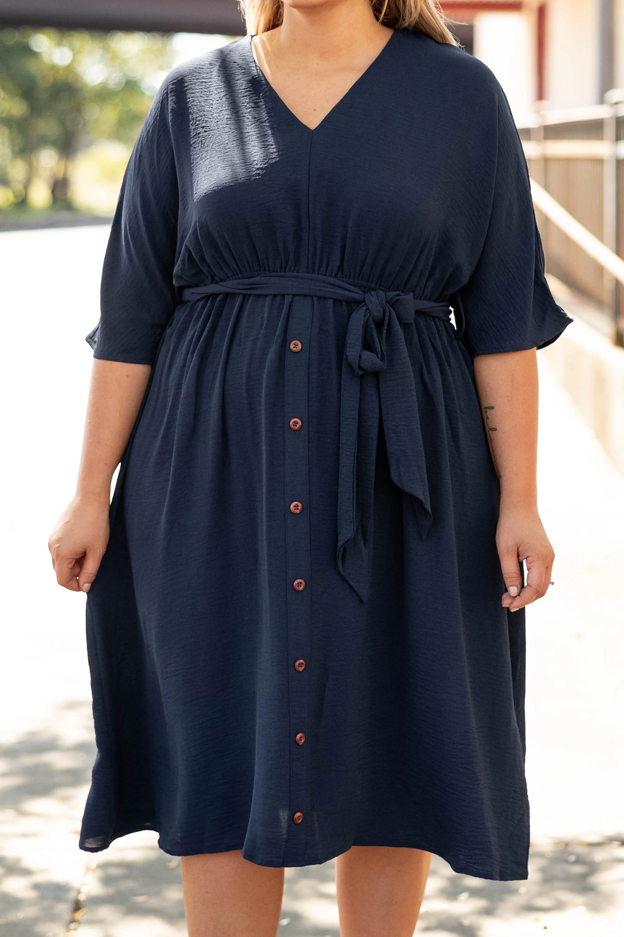 Hopelessly Yours Dress, Navy