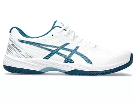 Men's Asics Gel-Game 9, White/Restful Teal, 13 D Medium