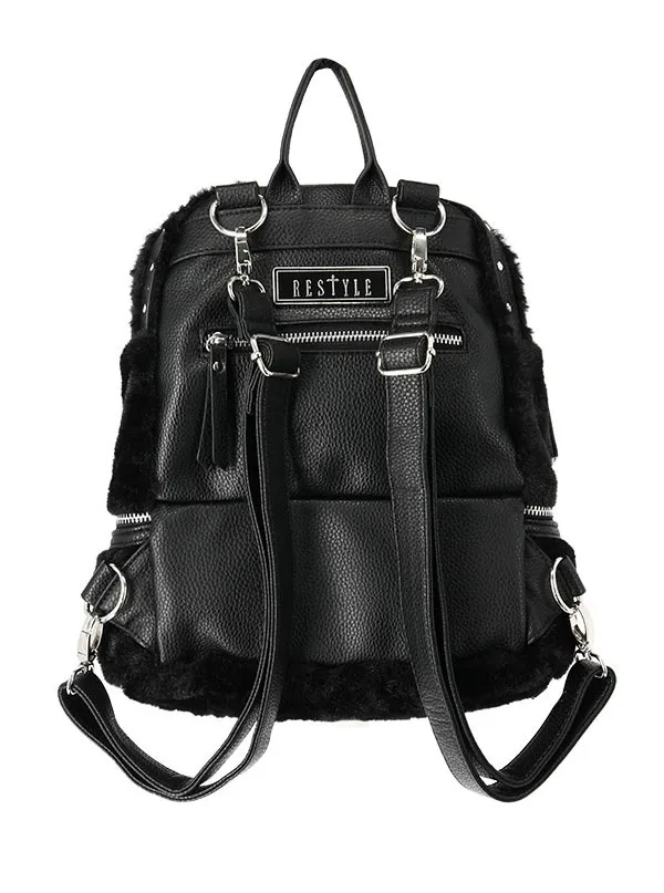 Moon Child Gothic Fur Backpack