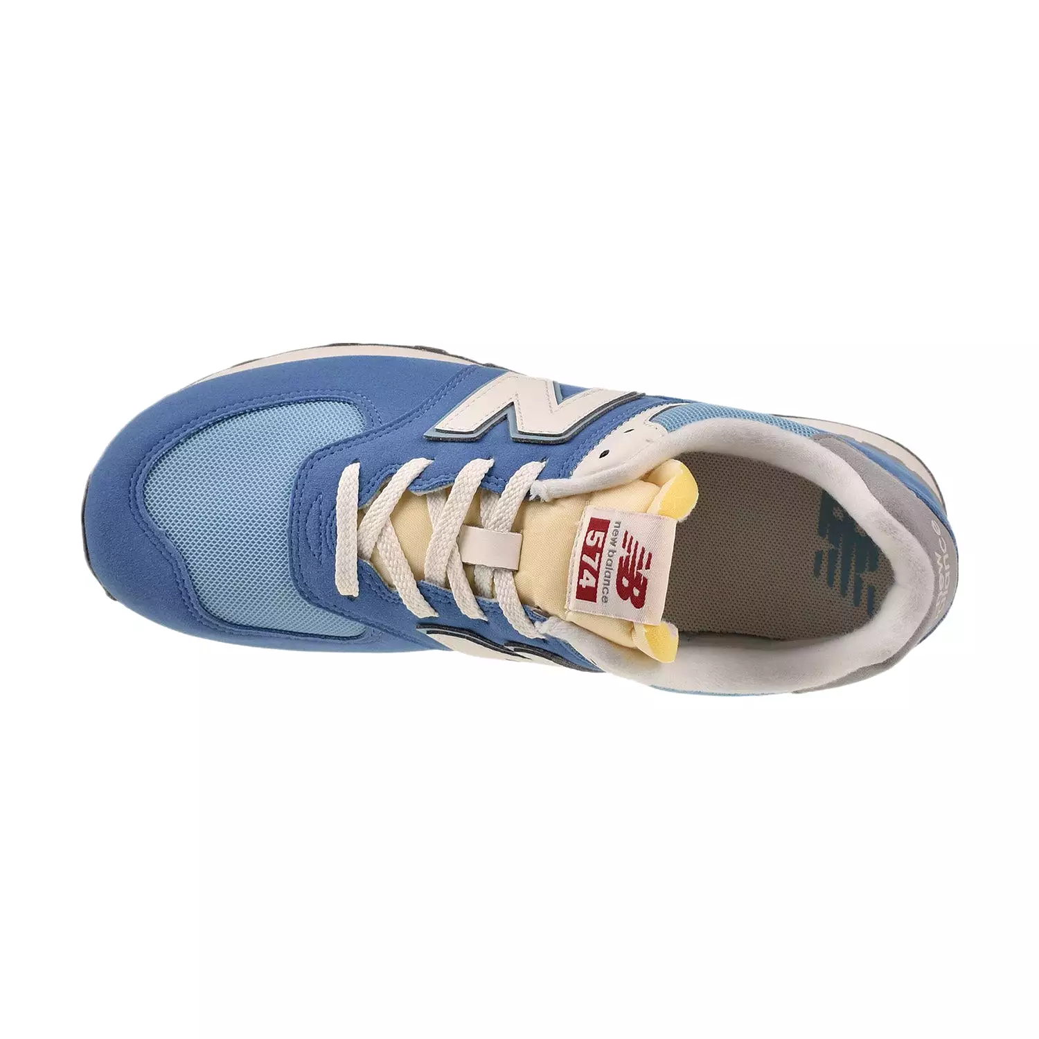 New Balance 574 Big Kids' Shoes Blue-White