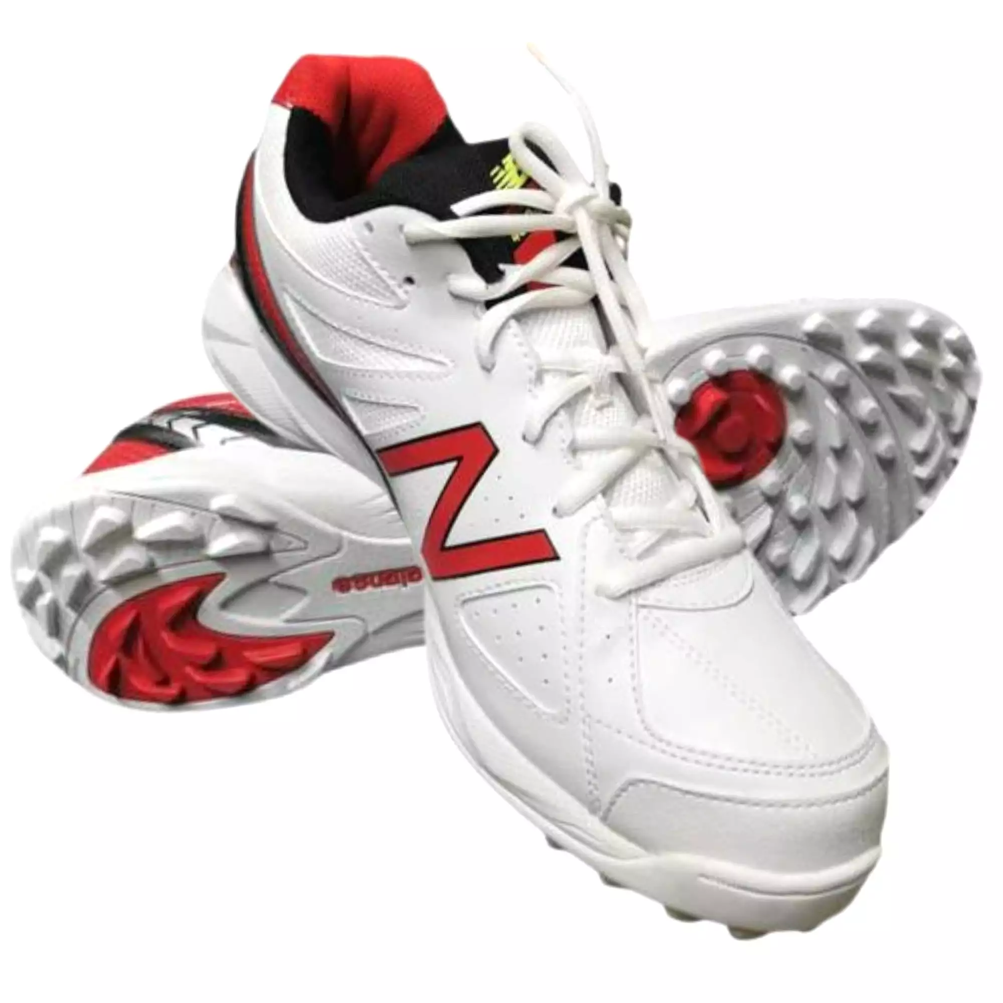 New Balance Cricket Shoes, Model CK4020R2 Rubber Sole Shoes - Red/White