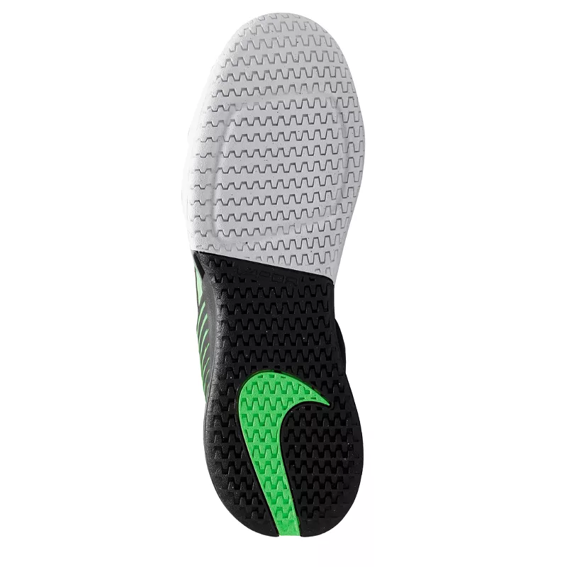 Nike Court Air Zoom Vapor Pro 2 Men Hard Court Tennis Shoes - White/Poison Green-Black