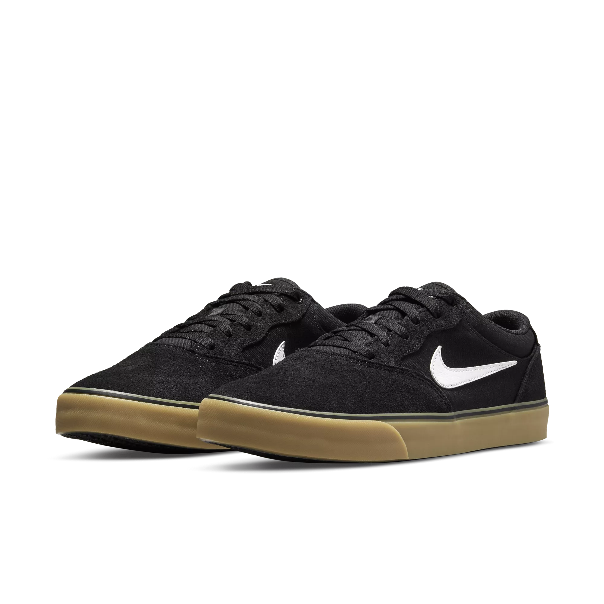 Nike SB Chron 2 - Black/White-Black-Gum Lt. Brown