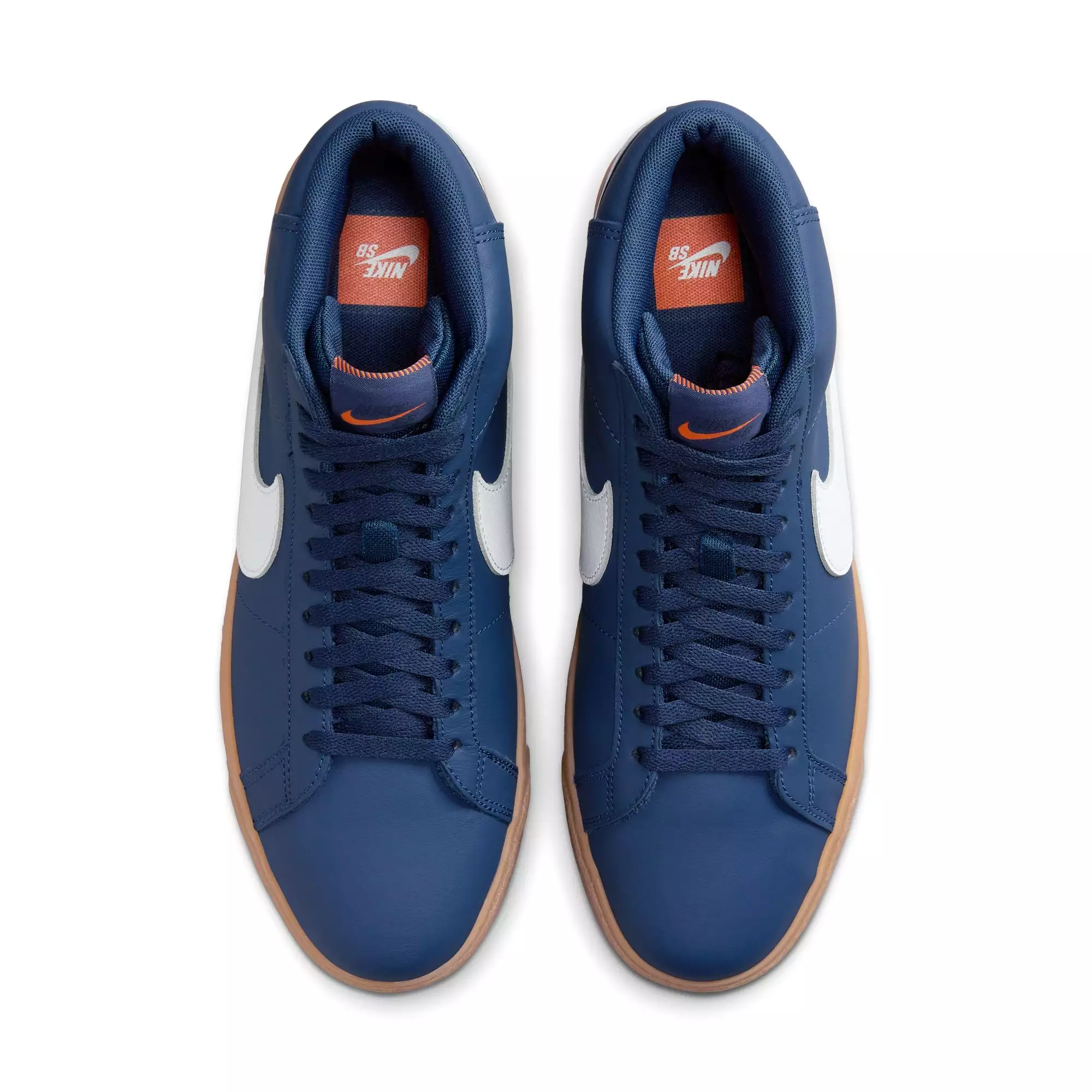 Nike SB Zoom Blazer Mid - Navy/White-Navy Gum Lt. Brown