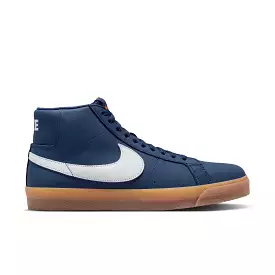 Nike SB Zoom Blazer Mid - Navy/White-Navy Gum Lt. Brown