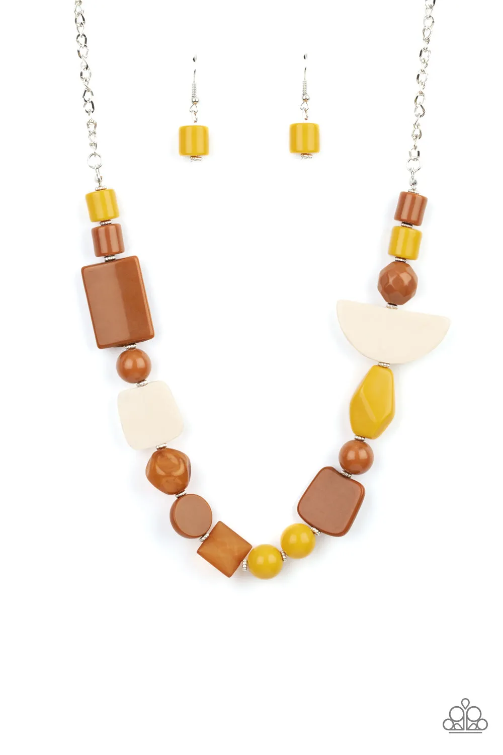 Paparazzi Accessories - Tranquil Trendsetter - Yellow Necklace