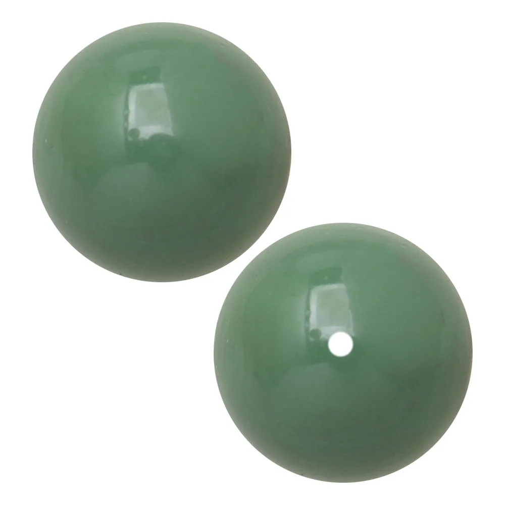 Preciosa Crystal Gemcolor Pearl, Round 4mm, Sage (40 Pieces)