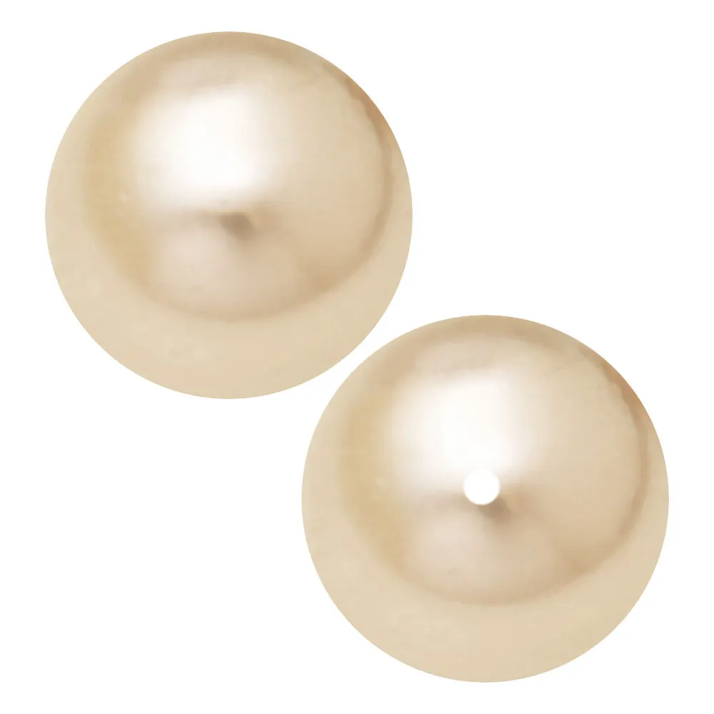 Preciosa Crystal Nacre Pearl, Round 4mm, Light Creamrose (40 Pieces)