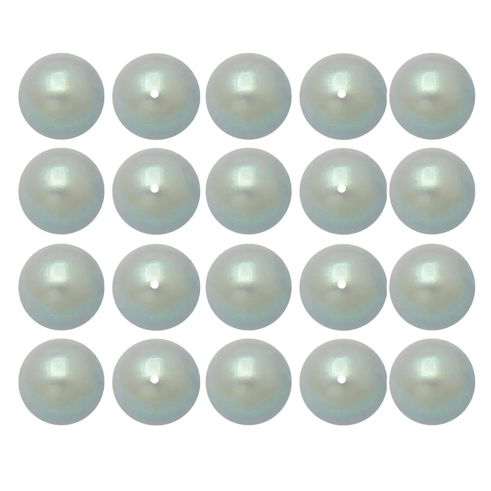 Preciosa Crystal Nacre Pearl, Round 8mm, Pearlescent Grey (20 Pieces)