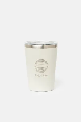 Project PARGO x Rhythm - 12oz Insulated Coffee Cup Contour Bone White