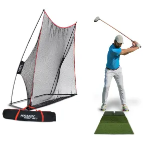 Rukket Haack Golf Net + Tri-Turf Mat