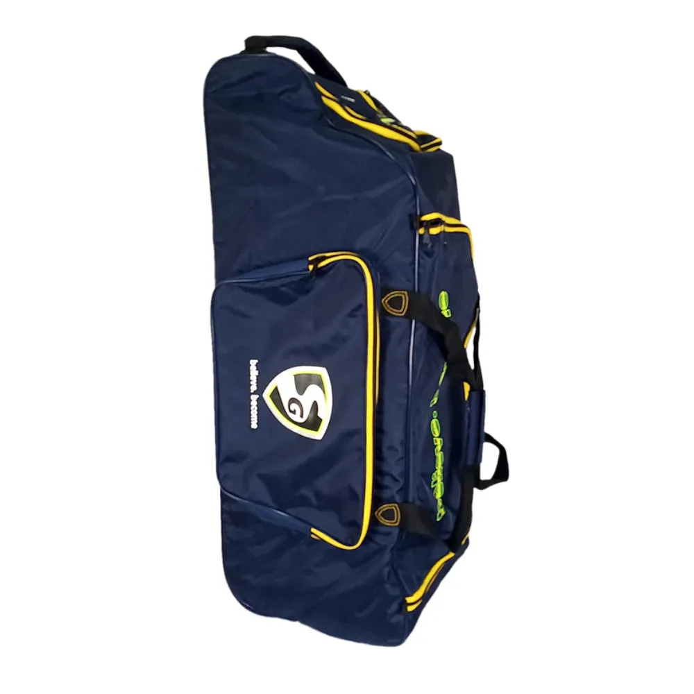 SG Smartpak 1.0 Wheelie Cricket Kit Bag (Blue/Yellow)