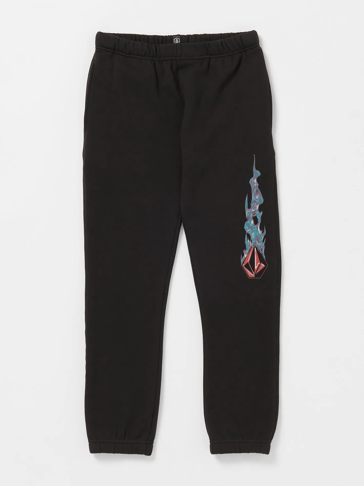 Volcom Combust Elastic Waist Fleece Pants Black