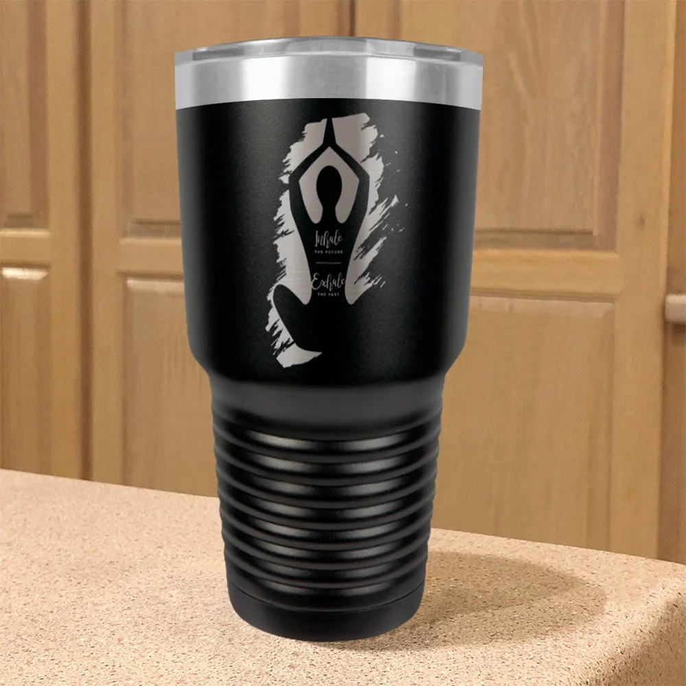 Yoga Inhale Exhale Stainless Steel Tumbler