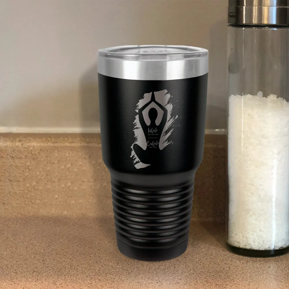 Yoga Inhale Exhale Stainless Steel Tumbler