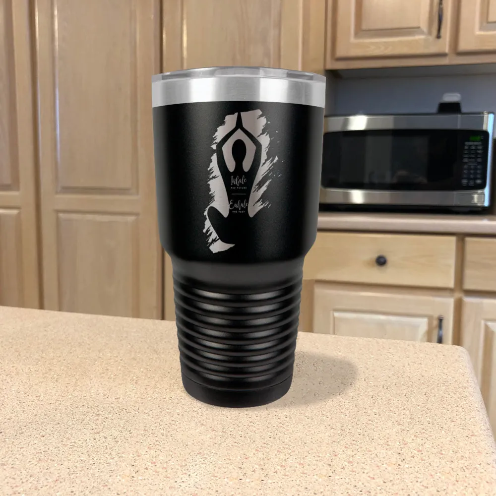 Yoga Inhale Exhale Stainless Steel Tumbler