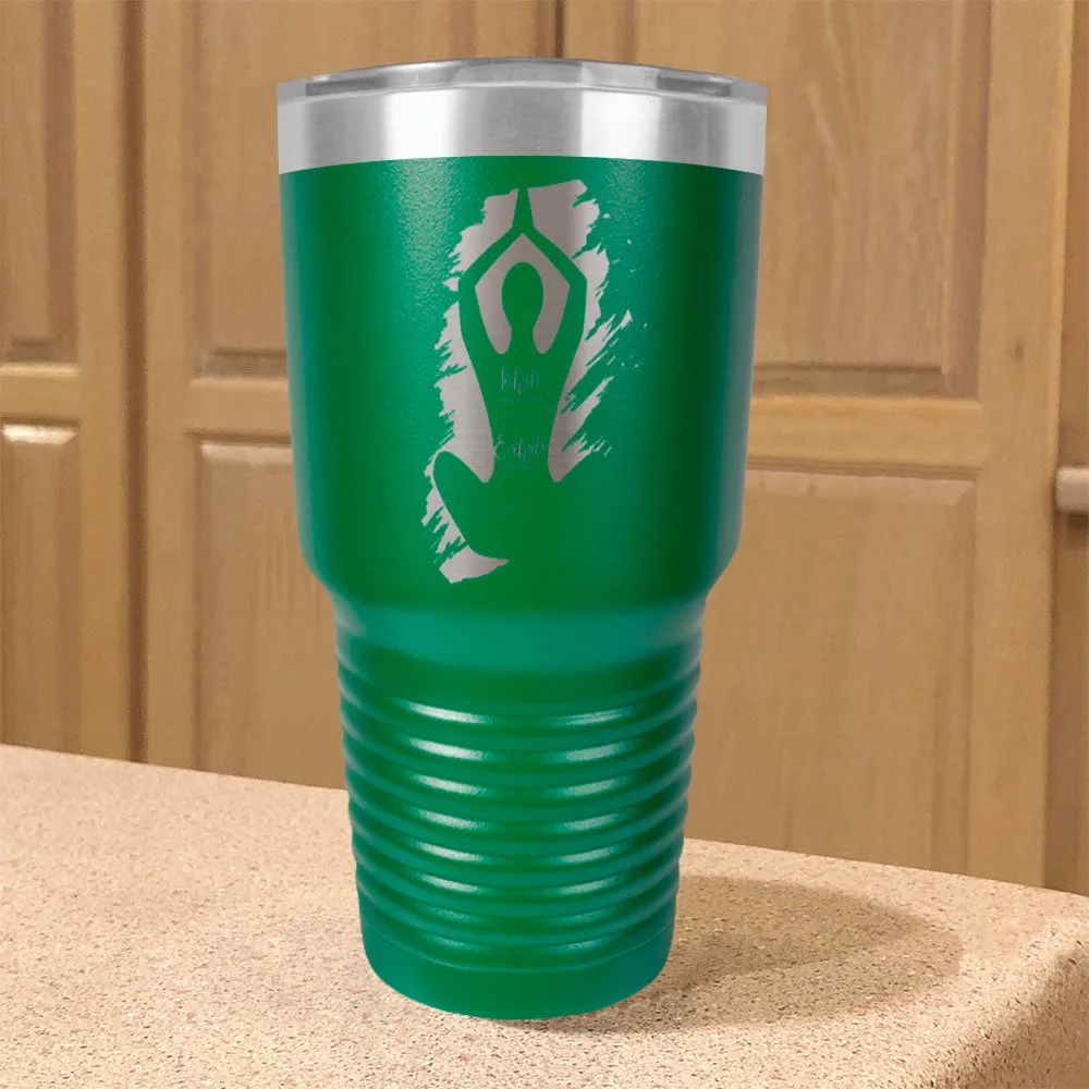 Yoga Inhale Exhale Stainless Steel Tumbler