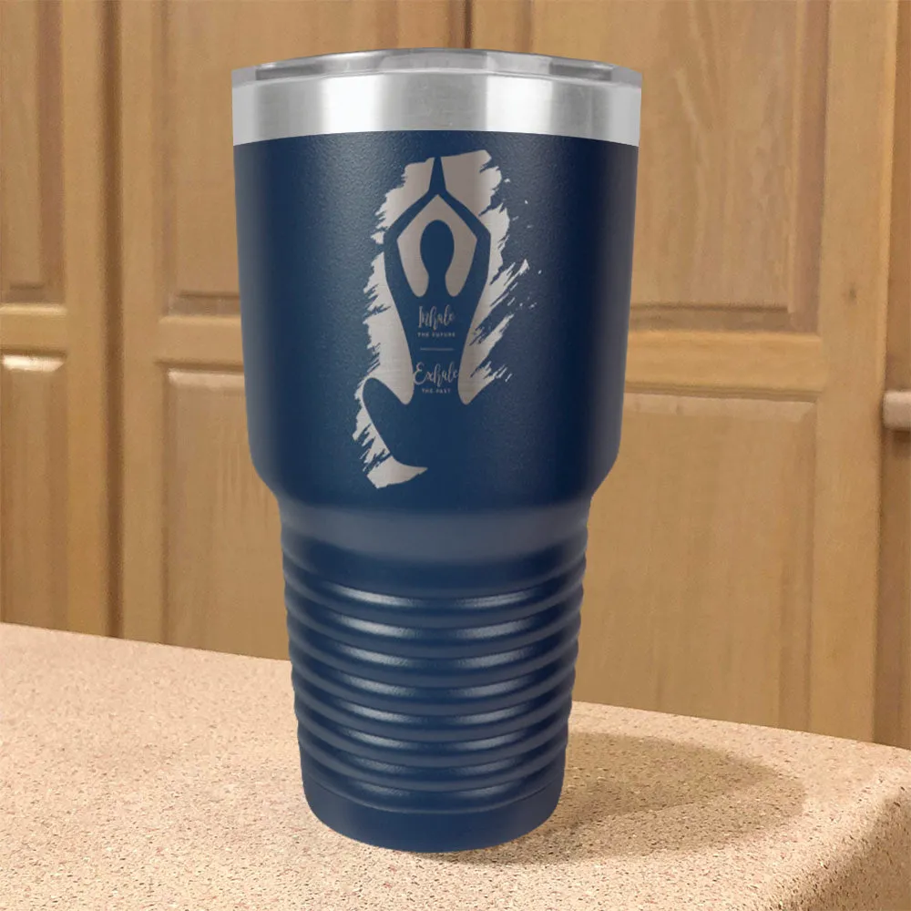 Yoga Inhale Exhale Stainless Steel Tumbler