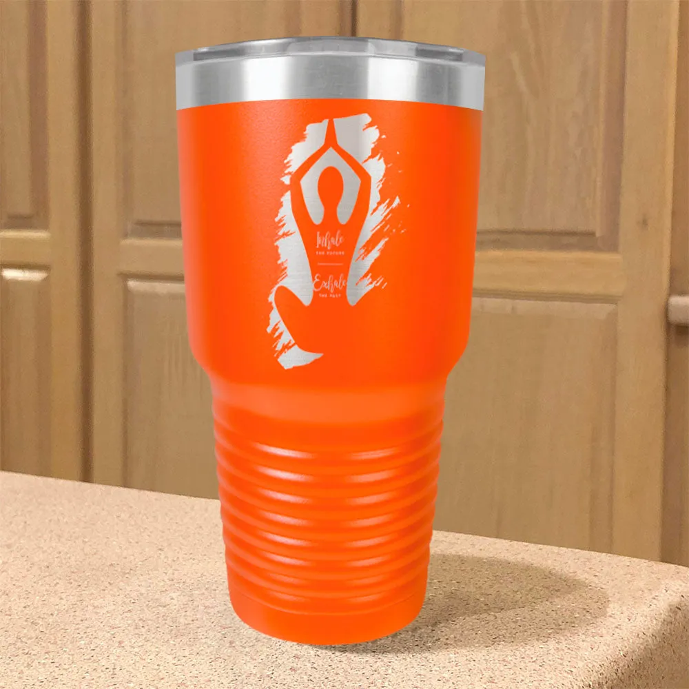 Yoga Inhale Exhale Stainless Steel Tumbler