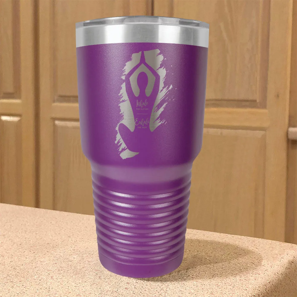 Yoga Inhale Exhale Stainless Steel Tumbler